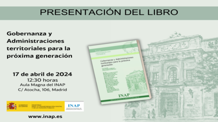 Presentación del libro Gobernanza y Administraciones territoriales para la próxima generación
