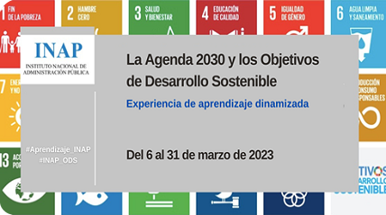 Experiencia de aprendizaje dinamizada 'La Agenda 2030 y los Objetivos de Desarrollo Sostenible en las Administraciones Públicas'