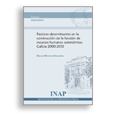Portada Factores determinantes en la construcción de la función de recursos humanos autonómica: Galicia 2000-2012. Acceso a la venta de publicaciones en línea