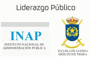 Logotipo del INAP y de la Escuela de Guerra, organizadores del Curso de Liderazgo Público