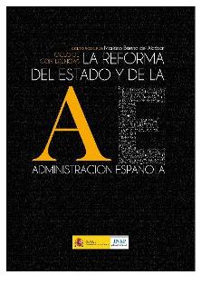 Cartel del ciclo de conferencias "La reforma del Estado y de la Administración española"