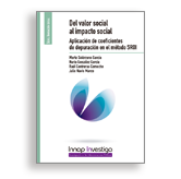 Portada Del valor social al impacto social: Aplicación de coeficientes de depuración en el método SROI. Acceso a venta de publicaciones en línea