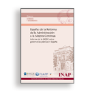 Portada España: de la Reforma de la Administración a la Mejora Continua Informe de la OCDE sobre gobernanza pública en España. Acceso a venta de publicaciones en línea