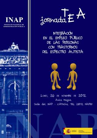 Cartel del programa de la Jornada sobre "Integración en el empleo público de las personas con Trastornos del Espectro Autista"
