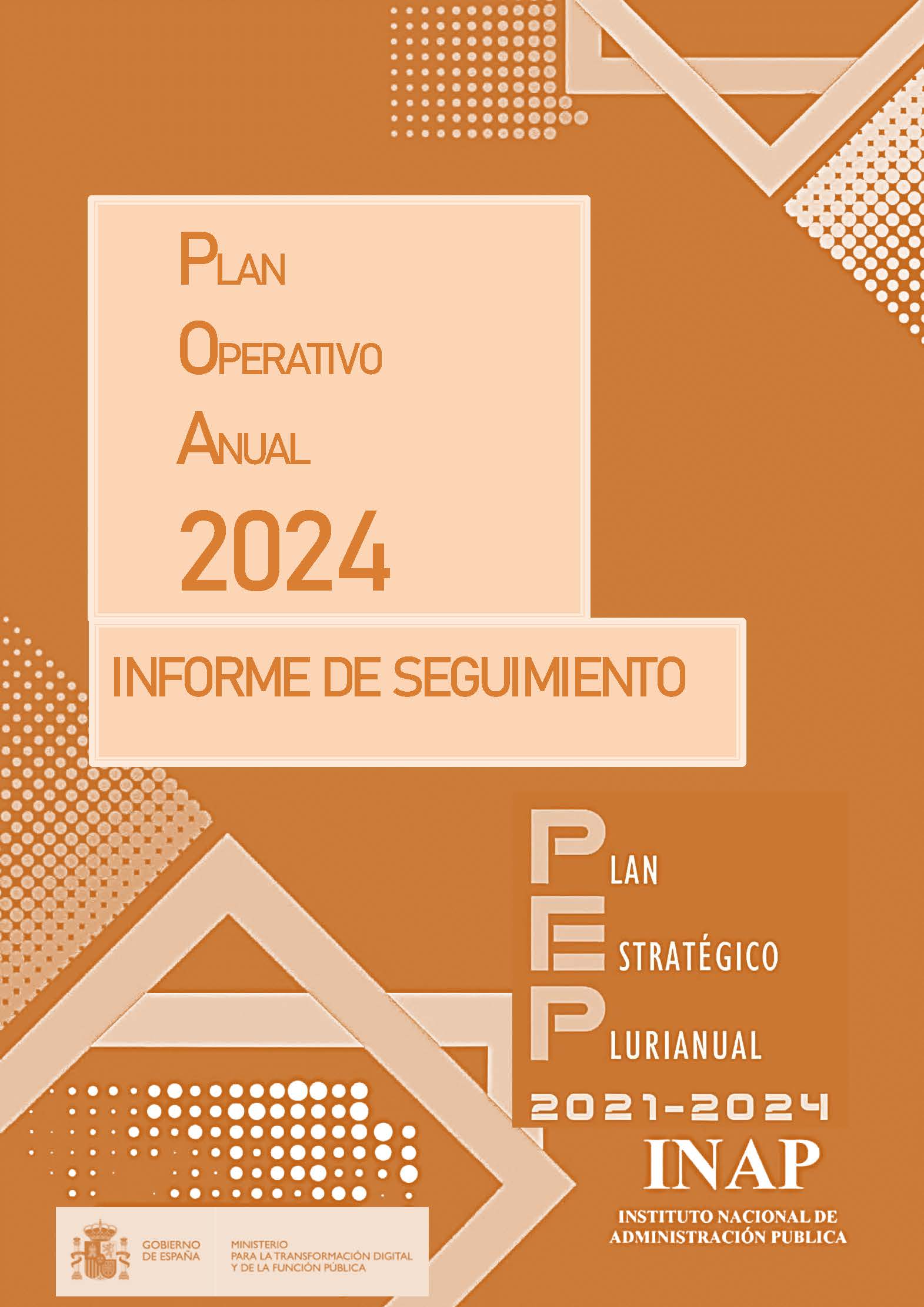 Portada del Informe de seguimiento del Plan Operativo Anual 2024