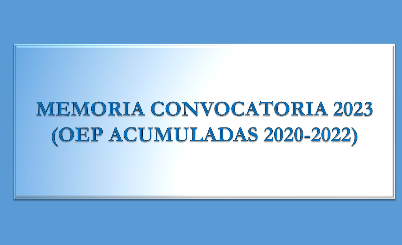 Memoria Convocatoria 2020-2021-2022