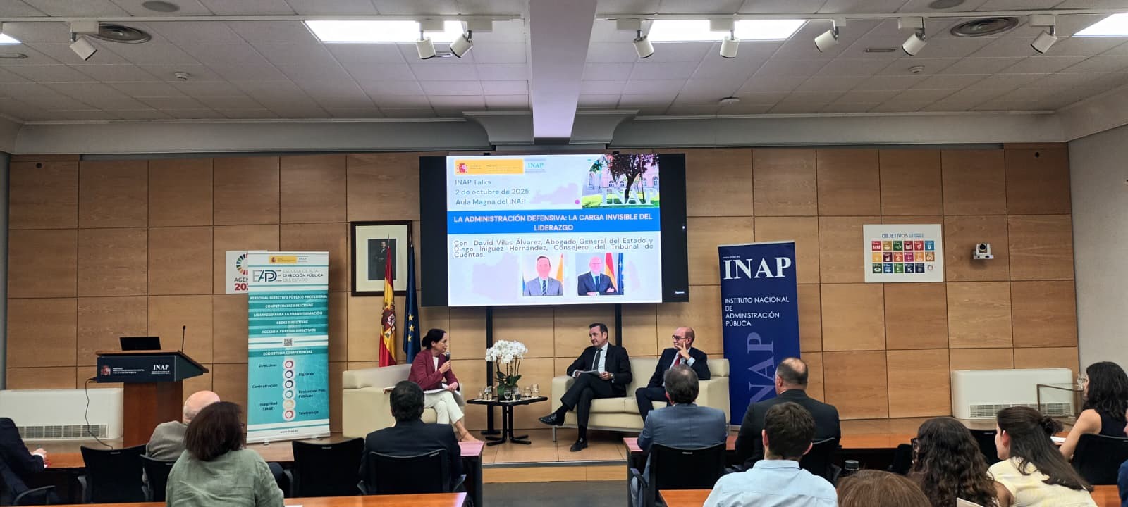 Imagen tomada durante la segunda sesión de INAP Talks.