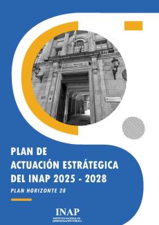 Portada del Plan de Actuación Estratégica del INAP 2025-2028